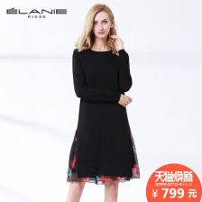 唐匯直筒修身兩件套連衣裙 2017春裝新風(fēng)尚